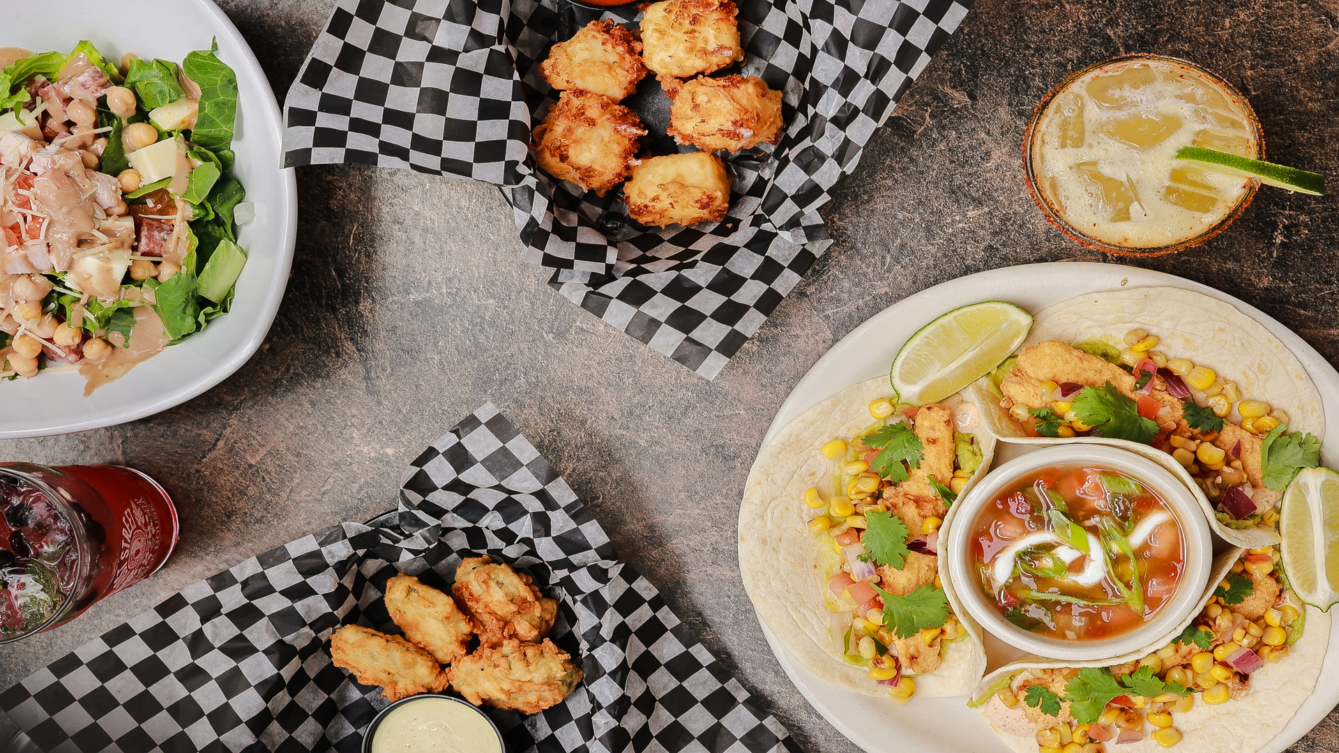 appetizers on a table